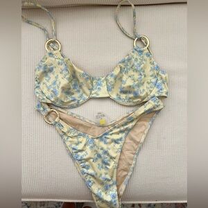 Yellow the label bikini set size S